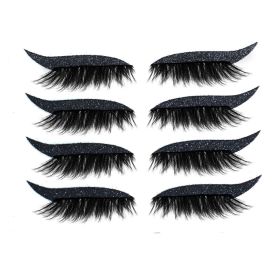 Glitter Self-adhesive Eyeshadow Sticker False Lashes Eye Makeup Sticker (Color: Q7)