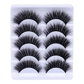 20/10/5 Paar Valse Mink Wimpers Natuurlijke Piekerige Lange Valse Wimpers Handgemaakte Gevleugelde Dikke Lash Voor Wimper Extension Make gereedsc (Color: 5Pairs-A)