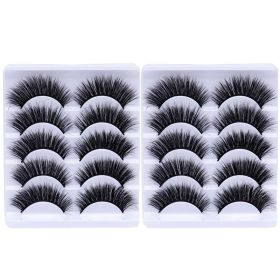 20/10/5 Paar Valse Mink Wimpers Natuurlijke Piekerige Lange Valse Wimpers Handgemaakte Gevleugelde Dikke Lash Voor Wimper Extension Make gereedsc (Color: 10Pairs-A)
