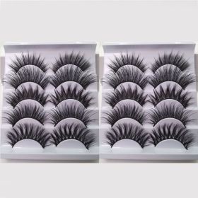 20/10/5 Paar Valse Mink Wimpers Natuurlijke Piekerige Lange Valse Wimpers Handgemaakte Gevleugelde Dikke Lash Voor Wimper Extension Make gereedsc (Color: 10Pairs-MZA4089)