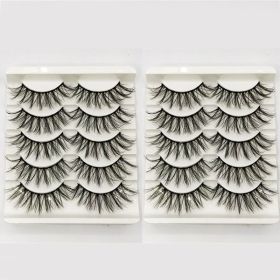 20/10/5 Paar Valse Mink Wimpers Natuurlijke Piekerige Lange Valse Wimpers Handgemaakte Gevleugelde Dikke Lash Voor Wimper Extension Make gereedsc (Color: 10Pairs-MZA4081)