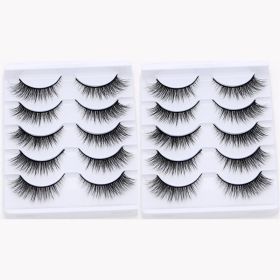 20/10/5 Paar Valse Mink Wimpers Natuurlijke Piekerige Lange Valse Wimpers Handgemaakte Gevleugelde Dikke Lash Voor Wimper Extension Make gereedsc (Color: 10Pairs)