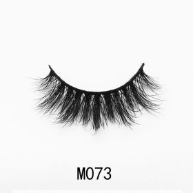 Handgemaakte Mink Wimpers Soft Curl Gevleugelde End Oog Langwerpige Valse Wimpers Dikke Kruis Natuurlijke Fake Lash Nieuwe Makeup Tools Groothand (Color: M073)