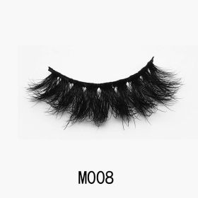 Handgemaakte Mink Wimpers Soft Curl Gevleugelde End Oog Langwerpige Valse Wimpers Dikke Kruis Natuurlijke Fake Lash Nieuwe Makeup Tools Groothand (Color: M008)