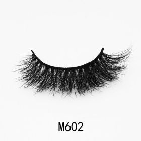 Handgemaakte Mink Wimpers Soft Curl Gevleugelde End Oog Langwerpige Valse Wimpers Dikke Kruis Natuurlijke Fake Lash Nieuwe Makeup Tools Groothand (Color: M602)
