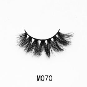 Handgemaakte Mink Wimpers Soft Curl Gevleugelde End Oog Langwerpige Valse Wimpers Dikke Kruis Natuurlijke Fake Lash Nieuwe Makeup Tools Groothand (Color: M070)
