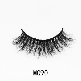 Handgemaakte Mink Wimpers Soft Curl Gevleugelde End Oog Langwerpige Valse Wimpers Dikke Kruis Natuurlijke Fake Lash Nieuwe Makeup Tools Groothand (Color: M090)