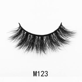 Handgemaakte Mink Wimpers Soft Curl Gevleugelde End Oog Langwerpige Valse Wimpers Dikke Kruis Natuurlijke Fake Lash Nieuwe Makeup Tools Groothand (Color: M123)