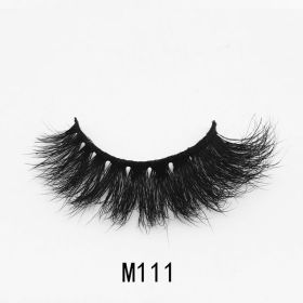 Handgemaakte Mink Wimpers Soft Curl Gevleugelde End Oog Langwerpige Valse Wimpers Dikke Kruis Natuurlijke Fake Lash Nieuwe Makeup Tools Groothand (Color: M111)