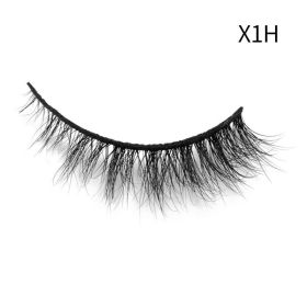 Handgemaakte Mink Wimpers Soft Curl Gevleugelde End Oog Langwerpige Valse Wimpers Dikke Kruis Natuurlijke Fake Lash Nieuwe Makeup Tools Groothand (Color: X1H)