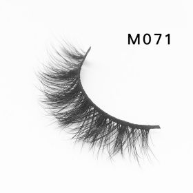 Handgemaakte Mink Wimpers Soft Curl Gevleugelde End Oog Langwerpige Valse Wimpers Dikke Kruis Natuurlijke Fake Lash Nieuwe Makeup Tools Groothand (Color: M071)