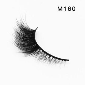 Handgemaakte Mink Wimpers Soft Curl Gevleugelde End Oog Langwerpige Valse Wimpers Dikke Kruis Natuurlijke Fake Lash Nieuwe Makeup Tools Groothand (Color: M160)