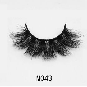 Handgemaakte Mink Wimpers Soft Curl Gevleugelde End Oog Langwerpige Valse Wimpers Dikke Kruis Natuurlijke Fake Lash Nieuwe Makeup Tools Groothand (Color: M043)