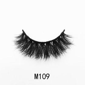 Handgemaakte Mink Wimpers Soft Curl Gevleugelde End Oog Langwerpige Valse Wimpers Dikke Kruis Natuurlijke Fake Lash Nieuwe Makeup Tools Groothand (Color: M109)