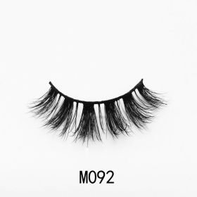 Handgemaakte Mink Wimpers Soft Curl Gevleugelde End Oog Langwerpige Valse Wimpers Dikke Kruis Natuurlijke Fake Lash Nieuwe Makeup Tools Groothand (Color: M092)