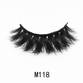 Handgemaakte Mink Wimpers Soft Curl Gevleugelde End Oog Langwerpige Valse Wimpers Dikke Kruis Natuurlijke Fake Lash Nieuwe Makeup Tools Groothand (Color: M118)