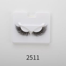 25mm Angel Winged Eyelashes Handmade Thick Theatrical Curly Fake Eyelash Black Natural Long Lash For Eyelash Extension Wholesale (Color: 2511)