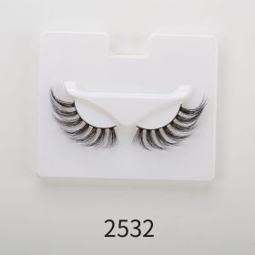 25mm Angel Winged Eyelashes Handmade Thick Theatrical Curly Fake Eyelash Black Natural Long Lash For Eyelash Extension Wholesale (Color: 2532)