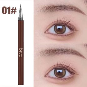 Groothandel 3/1Pc 0.01Mm Ultra Dunne Hoofd Vloeibare Wenkbrauw Pen Natuurlijke Waterdichte Zweet-Proof Wenkbrauwpotlood make-Up Cosmetische (Color: 1pc Brown)