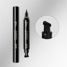 Double-head Liquid Stamp Eyeliner Pencil Face Stamps Makeup Colorful Waterproof Slim Gel Felt Tip High Pigment Liquid Eyeliner (size: 01)