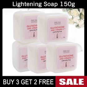 AILKE Whitening Remove Dark Spots Melanin Skin Care Set, Moisturizes Smooths Skin, With Glutathion Vitamin C, For All Skin Type (Color: 5 Pack Soap)