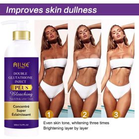 AILKE Whitening, Dark Spot & Sun Spot Removal Set, Brightening Shades, With Double Glutathione, Highly Concentrated Skin Care (Color: Body Lotion)