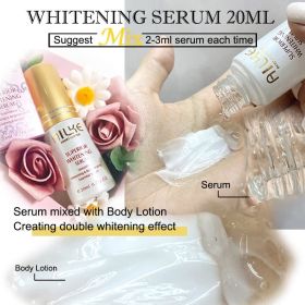 AILKE Brightening Moisturizing Whitening Body Lotion, Suitable For Black & Dark And Brown Skin Care Large Bottle With Pump 500ML (Color: SERUM)
