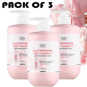 AILKE Whitening Moisturizing Korean Facial And Body Lotion Reduce Melanin Wrinkles Vitamin C Dark Spot Remover Skin Care Cream (Color: 3 Pack Lotion)